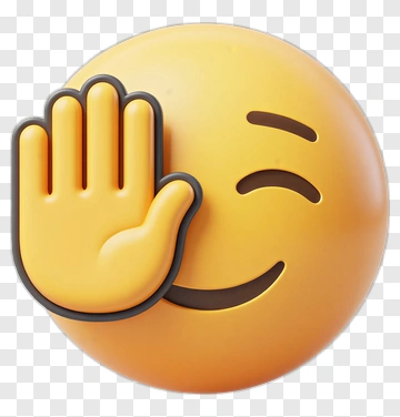 Waving Emoji Face PNG