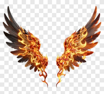 Fiery Wings PNG