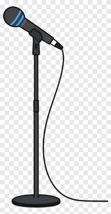Microphone On Stand PNG