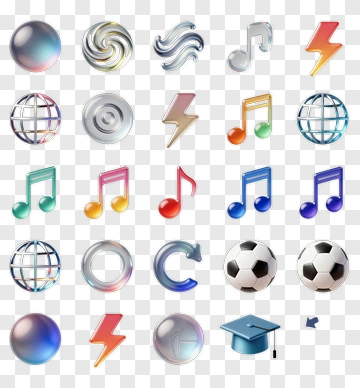 Colorful Icons Collection PNG