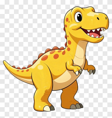 Cartoon Dinosaur Character PNG