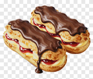 Chocolate Eclair Dessert PNG