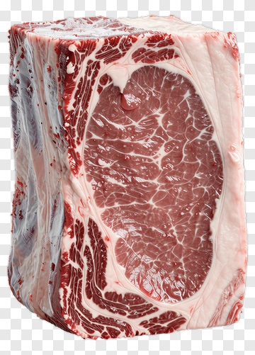 Raw Beef Ribeye Cut PNG