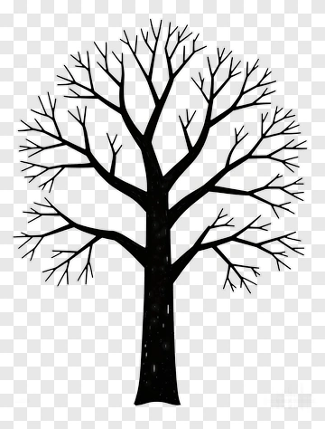 Black Tree With Bare Branches PNG