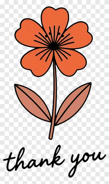 Thank You Flower PNG
