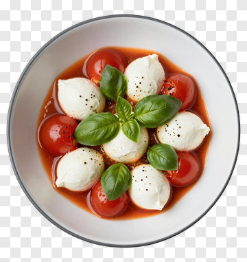 Caprese Salad With Mozzarella And Basil PNG
