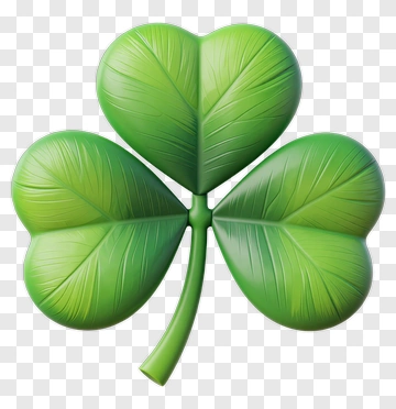 Green Shamrock Leaf PNG