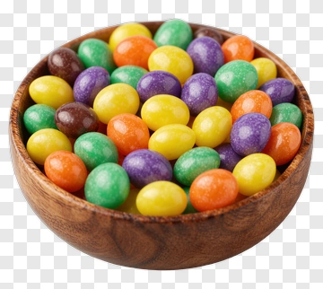 Colorful Candy Bowl PNG