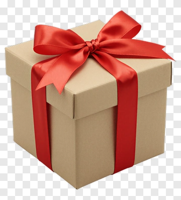 Gift Box With Red Ribbon PNG