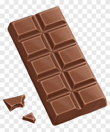 Chocolate Bar With Broken Piece PNG