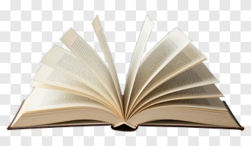 Open Book With Pages Flipping PNG
