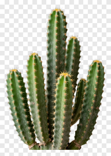 Cactus Plant With Multiple Stems PNG