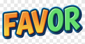 Colorful Favor Text PNG