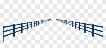 Wooden Fence Leading Into The Distance PNG