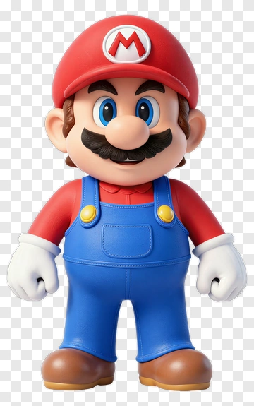 Mario Character Figurine PNG