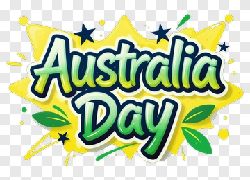 Australia Day Celebration Graphic PNG