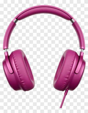 Pink Headphones PNG