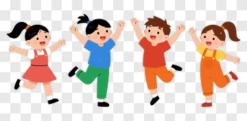 Happy Children Playing Together PNG