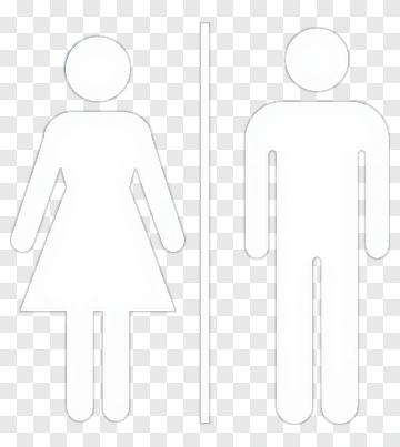 Restroom Sign For Men And Women PNG