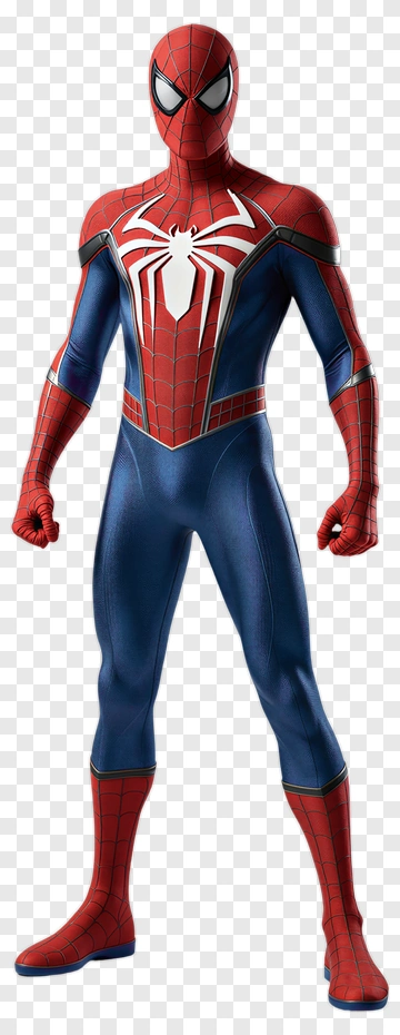 Spider-Man In Red And Blue Costume PNG