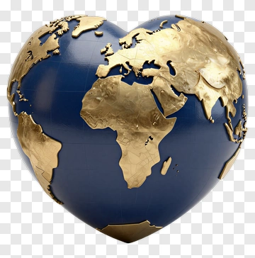 Heart-Shaped Globe PNG