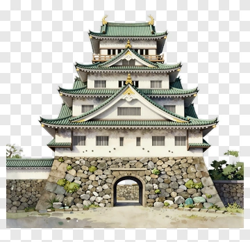 Traditional Japanese Castle PNG