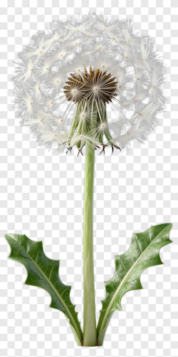 Dandelion Flower With Seed Head PNG