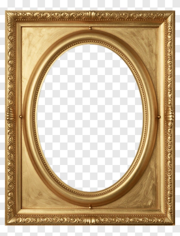Gold Picture Frame PNG