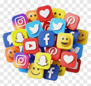 Social Media Icons Collection PNG