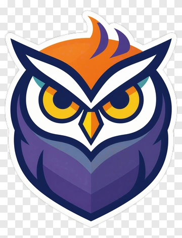 Stylized Owl Logo PNG