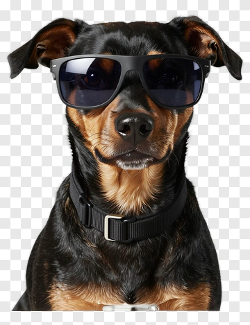 Cool Dog Wearing Sunglasses PNG