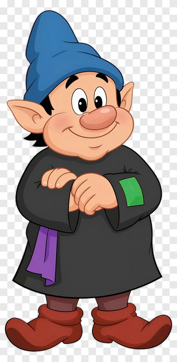 Cartoon Gnome Smiling PNG