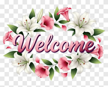 Welcome Floral Arrangement PNG