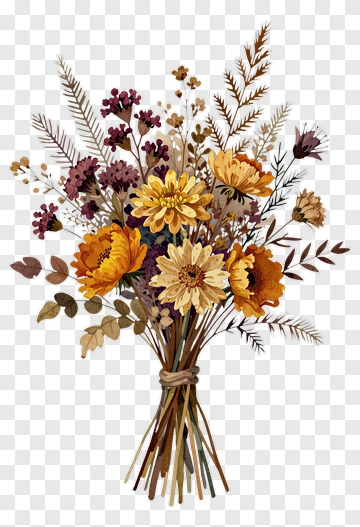 Colorful Flower Bouquet PNG