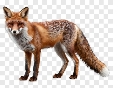 Realistic Red Fox PNG