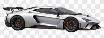 Silver Sports Car PNG