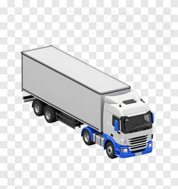 3D Delivery Truck PNG