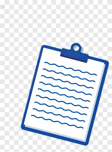Clipboard With Wavy Lines PNG