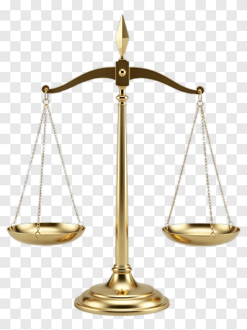 Golden Balance Scale PNG