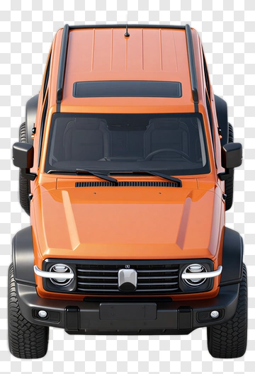 Orange Off-Road Suv PNG