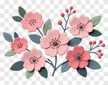 Colorful Floral Arrangement PNG