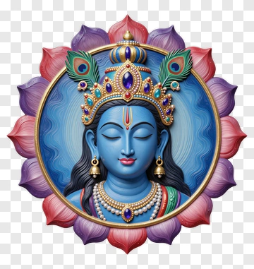Colorful Hindu Goddess Illustration PNG