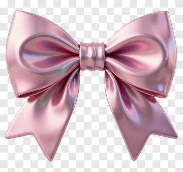 Pink Satin Bow PNG