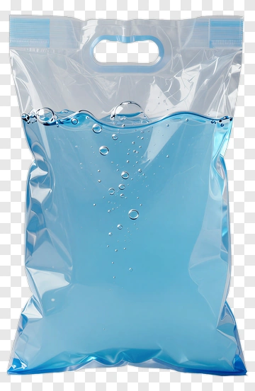 Transparent Plastic Bag Filled With Water PNG