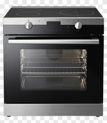 Modern Electric Oven With Cooktop PNG