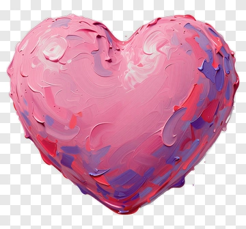 Colorful Heart Shape PNG
