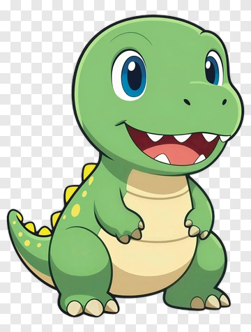 Cartoon Dinosaur Character PNG