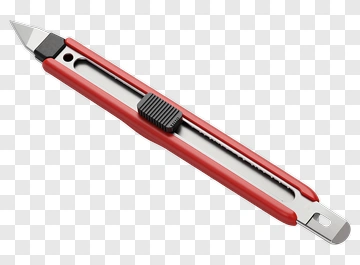 Red Utility Knife PNG