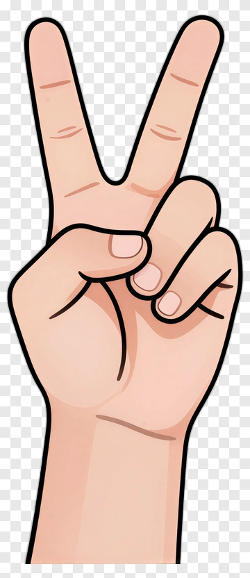 Peace Hand Gesture PNG