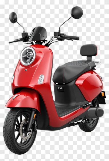 Red Electric Scooter PNG